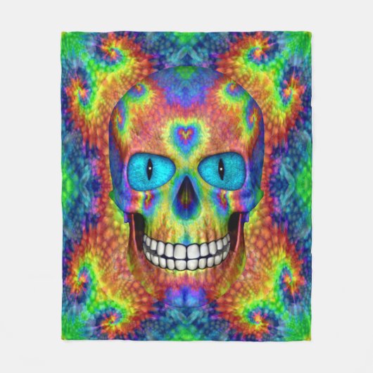 Größen der Krawatten-Himmel-kundenspezifische Fleecedecke (Vorderseite)