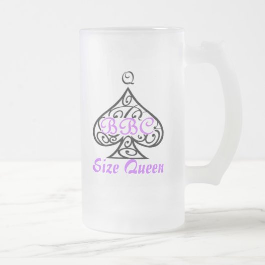 Größen-Königin Mattglas Bierglas (Rechts)