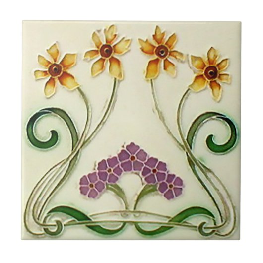 Größen Kunst Nouveau Vintage Entwurf Backsplash Fliese (Vorderseite)