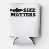 Größenfragen beim Fischfang Dosenkühler (Vorderseite)