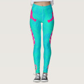 GrößengleichSeepferd auf Aquamarine - Leggings (Vorderseite)