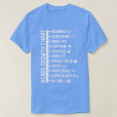 Größenskala der Bartwaage Größe Diagramm leuchten T-Shirt (Design vorne)