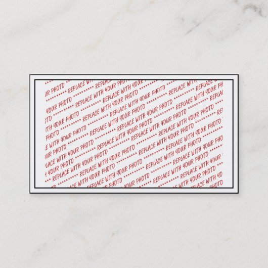 Größenspezifisch - Zur Verwendung mit 7x5-Foto - R Visitenkarte (Vorderseite)