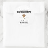 Großer 3" hausgemachter Aufkleber für das Brot (Tasche)