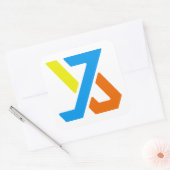 Grosser 3" quadratischer Aufkleber (Umschlag)