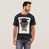 Großer abgestufter Mops-Hund T-Shirt (Vorne ganz)
