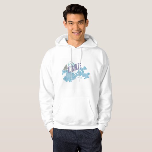 Grosser Alaska-See-Sweatshirt oder -Hemd Hoodie (Vorne ganz)