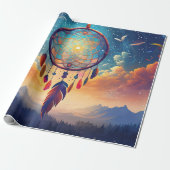 Größer als das Leben, Berge und Dreamcatcher Geschenkpapier (Ungerollt)