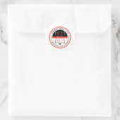 Größer als das Leben Runder Aufkleber (Tasche)
