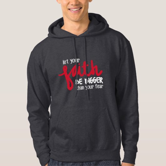 Größer als deine Angst Hoodie (Vorderseite)