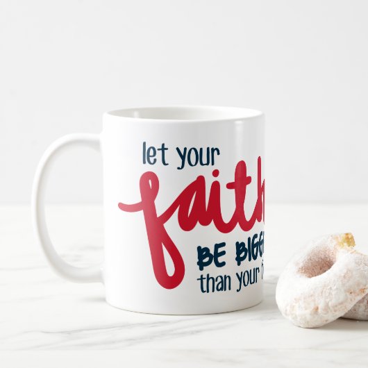 Größer als deine Angst Kaffeetasse (Mit Donut)
