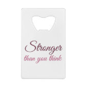 Größer, als du denkst, Stärker mit meinen Schweste Geldbeutel Flaschenöffner (Rückseite)