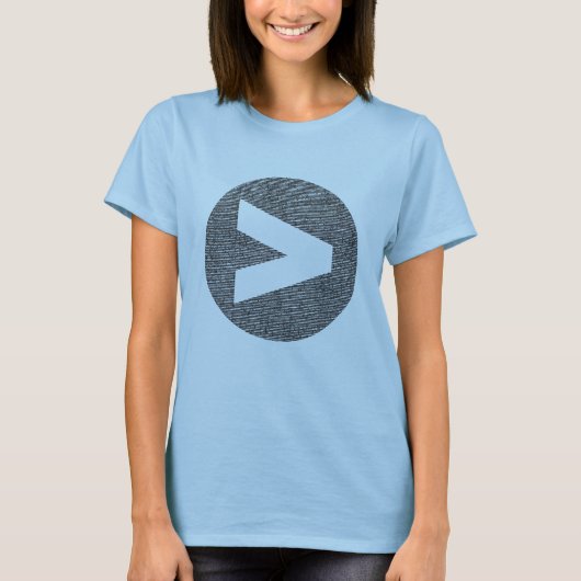 Größer als Logo-angepasster T - Shirt (Vorderseite)