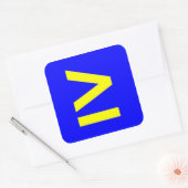 größer als oder gleich quadratischer aufkleber (Umschlag)