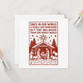 Größer als unsere ganze Welt 1 Karte (Vorderseite/Rückseite Beispiel)