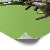 Großer alter Ochsenfrosch-Kinderzimmer-Personalisi Poster (Ecke)