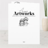 Großer Anime-Drachenjunge zum Geburtstag | Farbsei Karte (Rückseite)