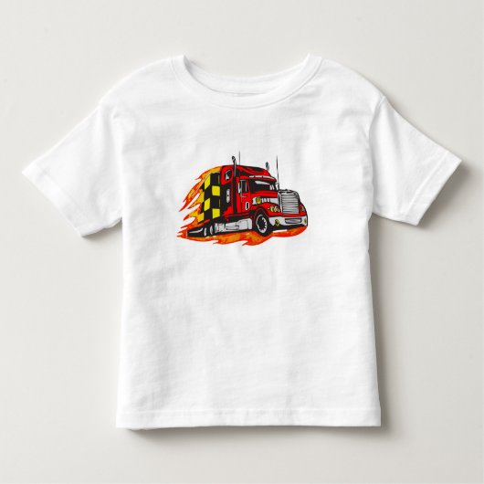 Großer Anlage-LKW Kleinkind T-shirt (Vorderseite)