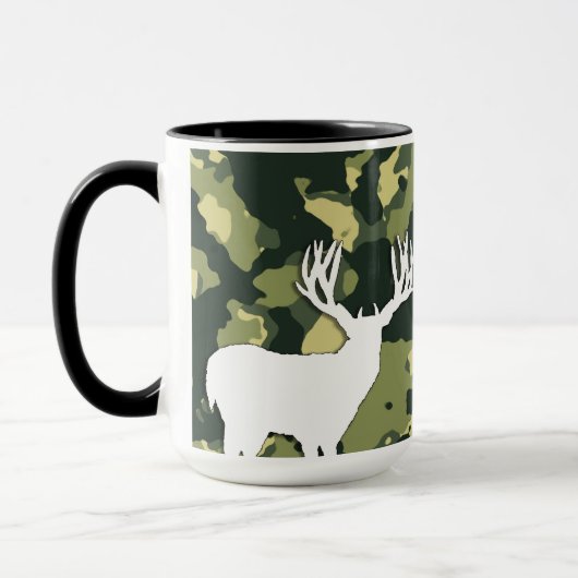 Großer Antler Whitetail Buck Deer Tasse (Links)