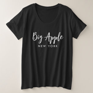 Großer Apfel New York cooles Plus Size Shirt für F