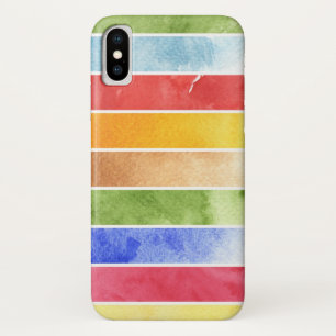 großer Aquarellhintergrund - Aquarellfarben 5 iPhone X Hülle