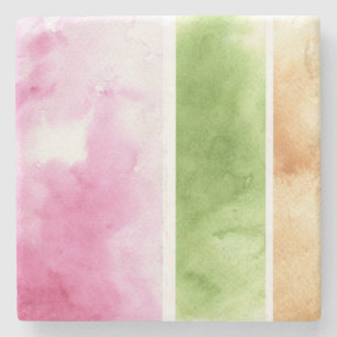 großer Aquarellhintergrund - Aquarellfarben 6 Steinuntersetzer