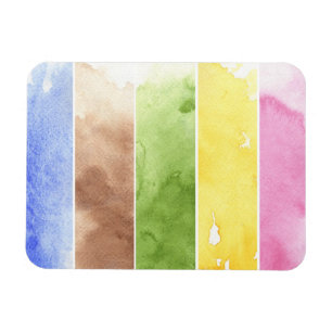 großer Aquarellhintergrund - Aquarellfarben Magnet