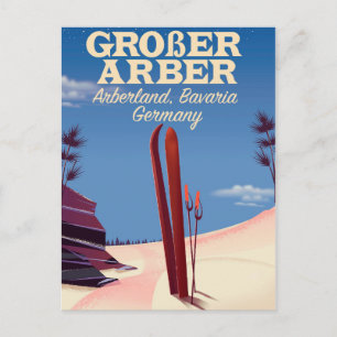 Großer Arber, Arberland, Bayerischer Deutscher Ski Postkarte