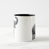 GROSSER ASIATISCHER ELEFANT - INDISCHER ELEFANT ZWEIFARBIGE TASSE (Mittel)