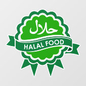 Großer Aufkleber für das Grüne Halbwirtschaftsfens (Blatt)