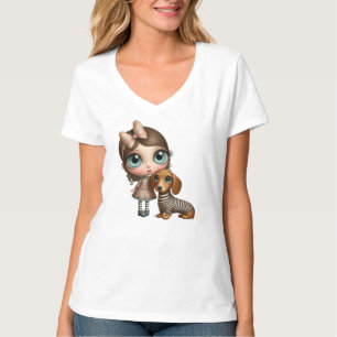Großer Auge Dachshund T-Shirt
