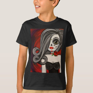 Großer Augen-Kunst-Tag des toten Zuckerschädels T-Shirt