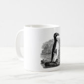 Großer Auk-hölzerner Stich Kaffeetasse (Vorderseite Links)