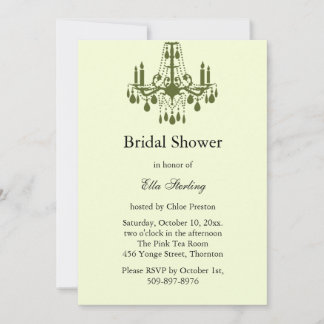 Großer Ballroom Bridal Dusche Einladung (grün)