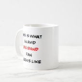 großer Bandfan, begeistert Kaffeetasse (Vorderseite Links)