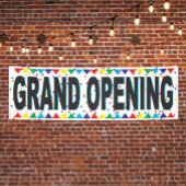 Großer Banner zur Eröffnung von Geschäften