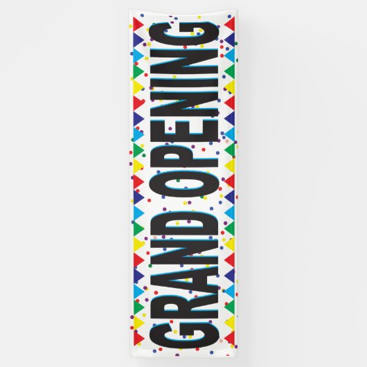 Großer Banner zur Eröffnung von Geschäften (Vertikal)