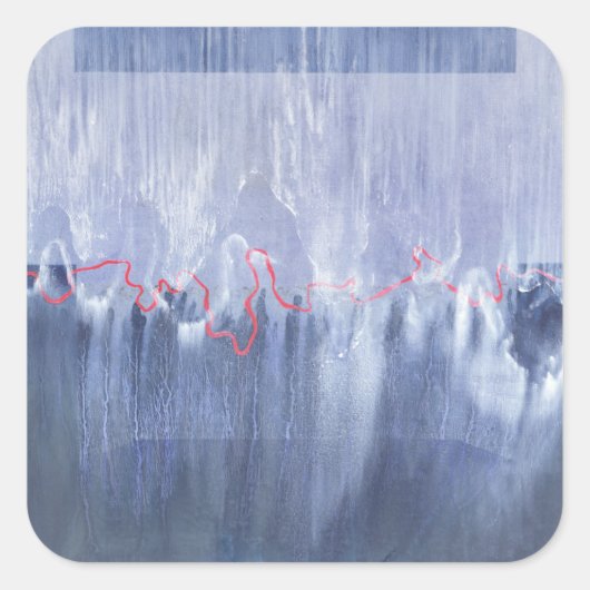 Großer Bär und Pleaides Quadratischer Aufkleber (Vorderseite)