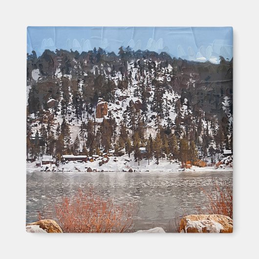 Grosser Bärensee, Winterschnee Magnet (Vorne)