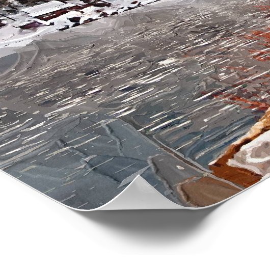 Grosser Bärensee, Winterschnee Poster (Ecke)