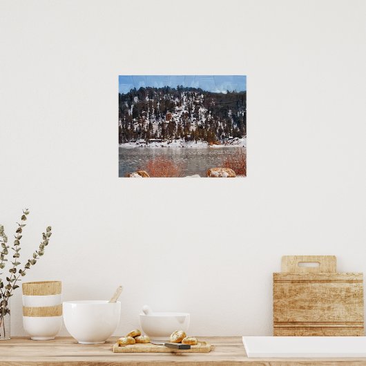 Grosser Bärensee, Winterschnee Poster (Küche)
