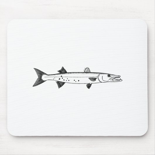 Großer Barracuda-Logo Mousepad (Vorne)