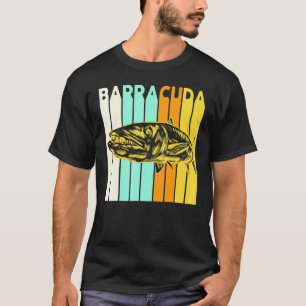 Großer Barrakuda Cuda Angeln Wildlife Salzwasser F T-Shirt