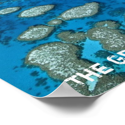 Großer Barrier Reef Print Poster (Ecke)