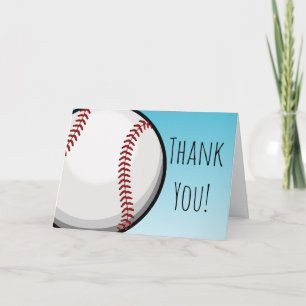 Großer Baseball-Personalisierter Dankeschön Dankeskarte