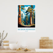 Großer Basin Redwoods State Park 1 Poster (Küche)