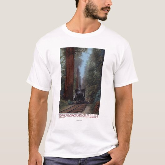 Großer Baum-Bahnhof T-Shirt (Vorderseite)
