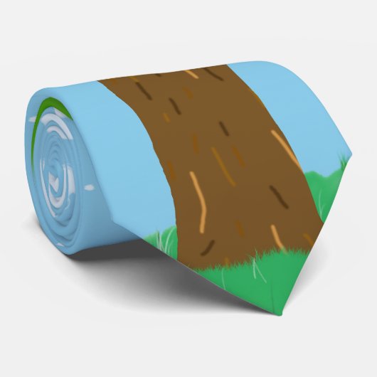 Großer Baum Krawatte (Gerollt)