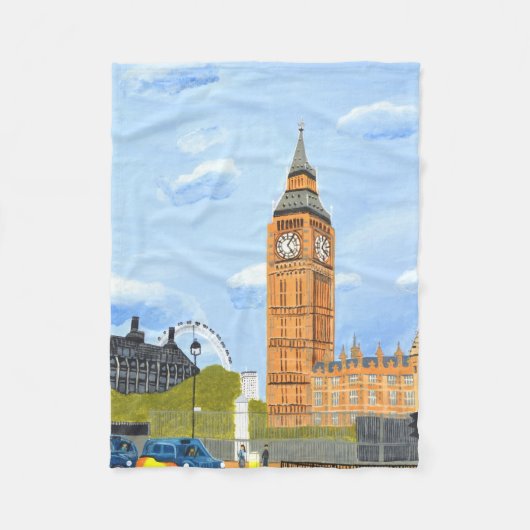 Großer Ben London Fleece-Decke Fleecedecke (Vorderseite)