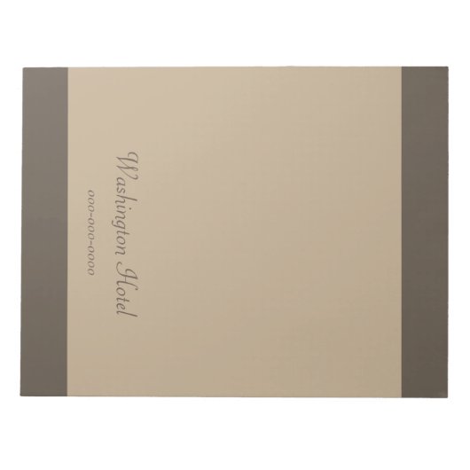 Großer benutzerdefinierter Schreibtisch Notizblock (Vorderseite)